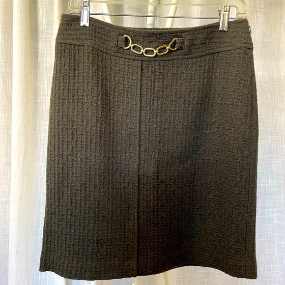 NWT Ann Taylor Brown Wool Skirt size 4 - Picture 1 of 8